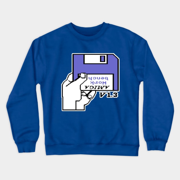 Amiga Workbench - Insert Disk Crewneck Sweatshirt by Meta Cortex